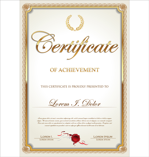 Exquisite certificate frames with template vector 03 template vector template frames exquisite certificate   