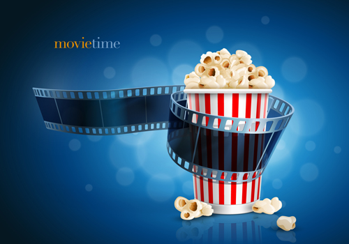 Movie time design elements vector backgrounds 03 time movie elements element backgrounds background   