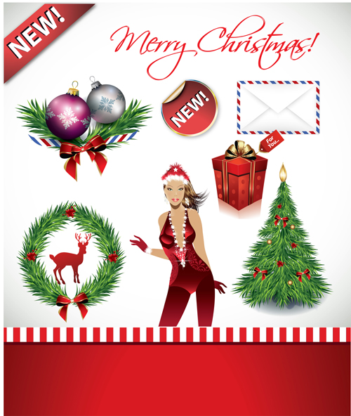 Christmas Ornaments collection vector graphics 04 ornaments ornament collection christmas   
