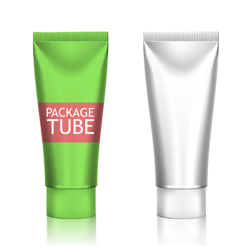 Cosmetics packages tube blank vector 02 tube packages cosmetics blank   
