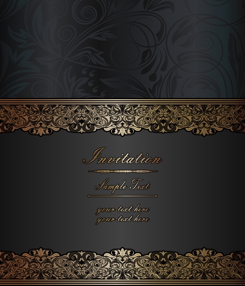 Dark style floral vintage backgrounds vector graphics 03 vector graphics vector graphic floral dark backgrounds background   