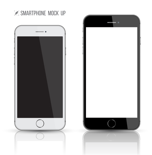 Vector modern mobile template design 05 template modern mobile   