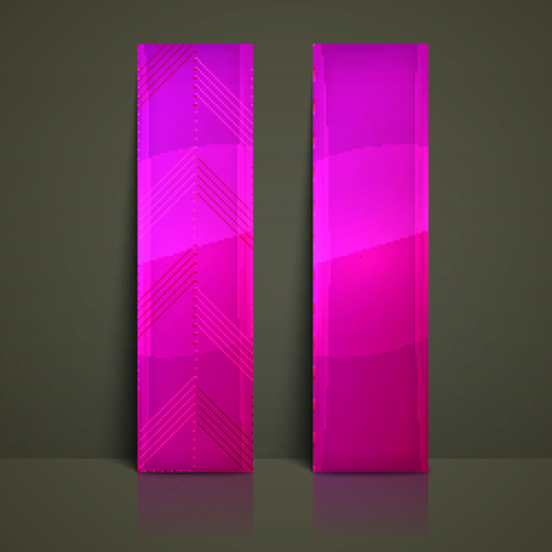 Colored Vertical banner vector 03 vertical banner glossy colored banners banner   