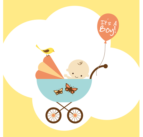 Cute baby theme background design vector set 01 theme cute background design   