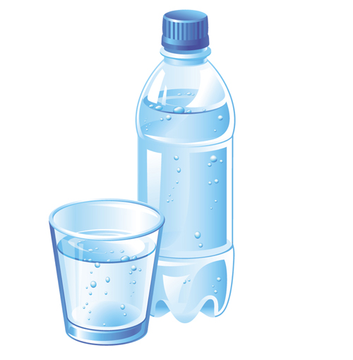 Vector water bottle template material 07 water bottle   