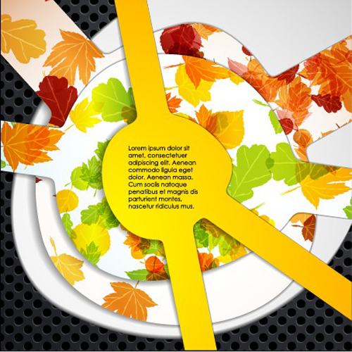 Set of Autumn multi layered background vector 03 multi layered autumn abstract   
