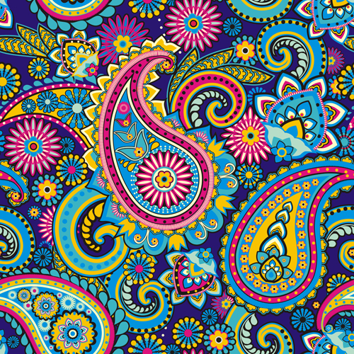 Floral paisley pattern seamless vector 04 seamless pattern paisley floral   
