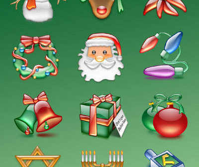 christmas icons set icons christmas   