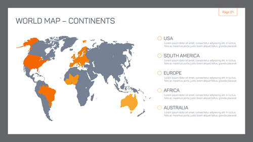 Map with infographic business templates vector 03 templates map infographic business   