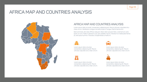 Map with infographic business templates vector 05 templates map infographic business   