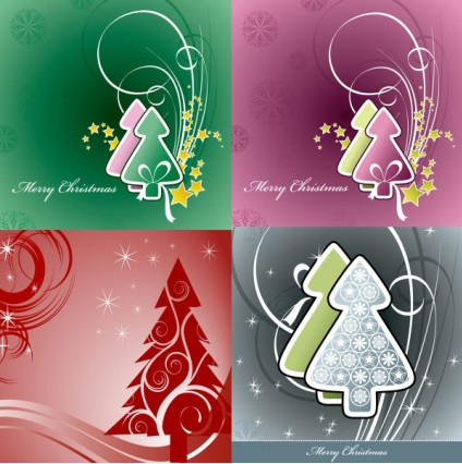 Christmas trees background vector trees christmas   