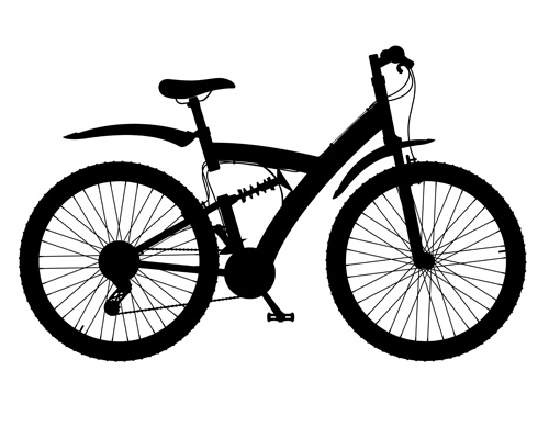 Realistic sports bicycle vector template set 09 template sports realistic bicycle   