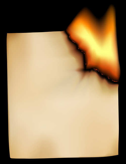 Set of Burning old paper design vector 03 paper old burning   