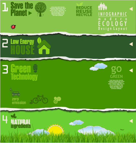Modern ecology infographics green template vector 20 template modern infographics infographic ecology   