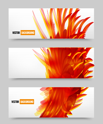 Abstract red elements banners vector 02 red elements banners banner   