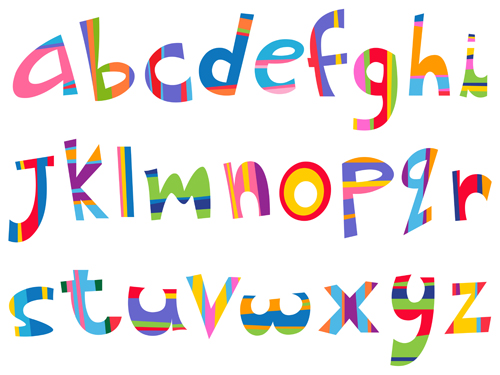 Different alphabet elements vector graphics 02 elements element different alphabet   