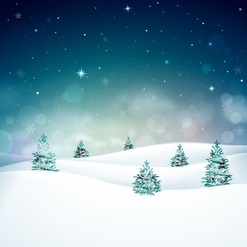 Snow mountain with christmas tree vector snow mountain christmas tree christmas   