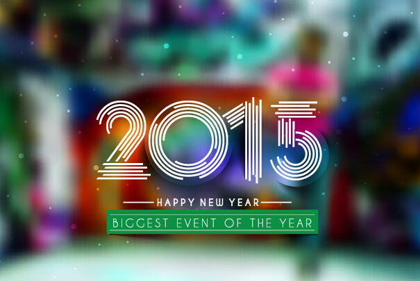 2015 new year blurs backgrounds vector set 08 new year blurs backgrounds 2015   