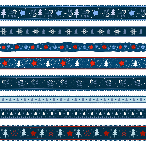 2016 christmas borders seamless vector 02 seamless christmas borders 2016   