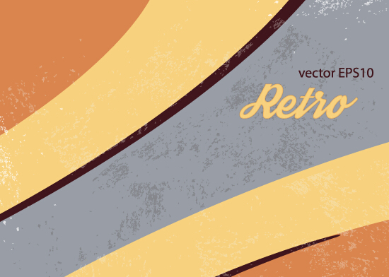 Vector set retro grunge background graphics 03 Retro font grunge background   