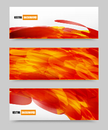 Abstract red elements banners vector 01 red elements banners banner   