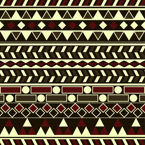 Tribal pattern seamless borders vector 01 tribal seamless pattern borders   