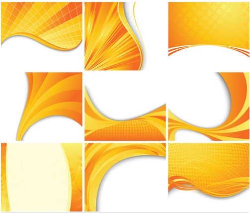 Orange Abstract Backgrouds vector material orange Backgrouds abstract   