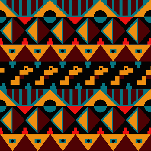 Tribal pattern seamless borders vector 04 seamless pattern borders   