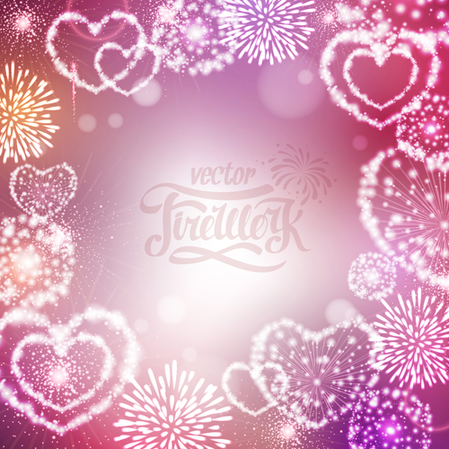 Holiday fireworks frame vector material 03 material holiday frame Fireworks   