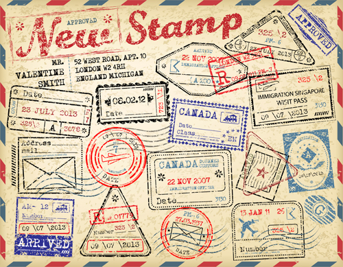 Grunge travel stamps vector graphics 03 vector graphics vector graphic stamps stamp grunge graphics   