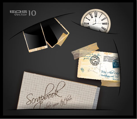 Vintage class mail vector set 04 vintage class mail   