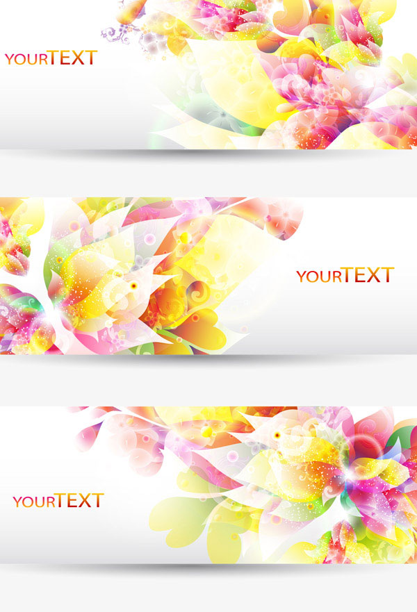 Colorful Halation banner vector 01 halation colorful banner   