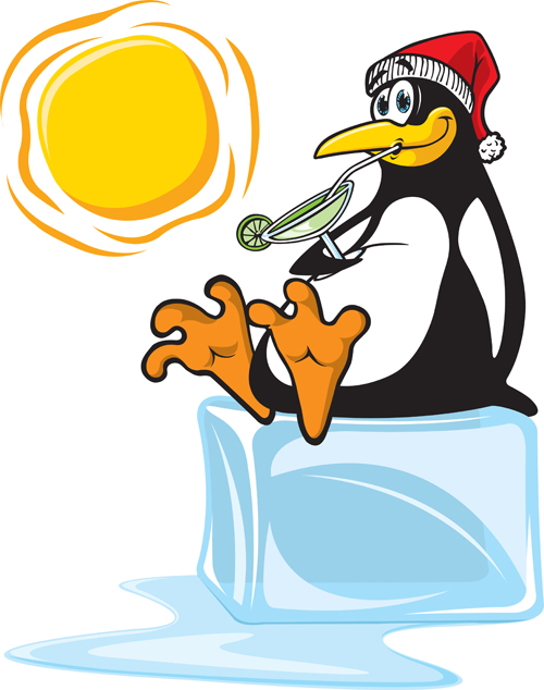 Funny penguins design elements vector 04 penguins penguin funny elements element   