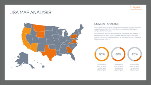 Map with infographic business templates vector 10 templates map infographic business   