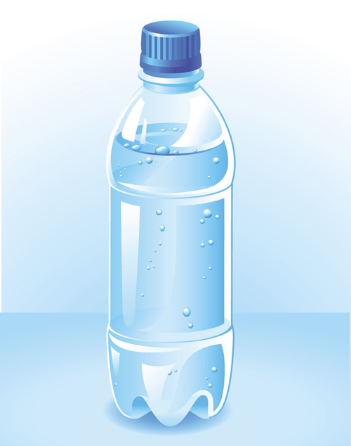 Vector water bottle template material 04 water template bottle   