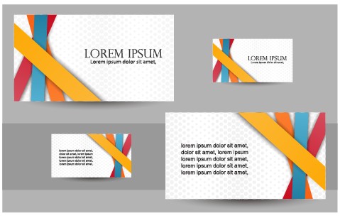 Simple business cards design vector set 05 simple business cards business card business   