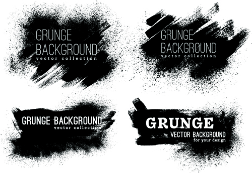 Grunge ink background vectors material 02 material grunge background   