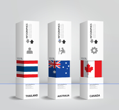 World flags with infographics design vector 03 world infographics infographic flags   