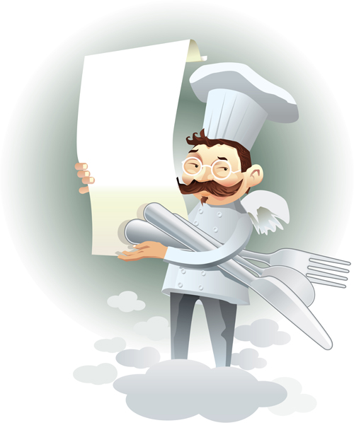 Funny cook background vector material 02 vector material cook background vector background   