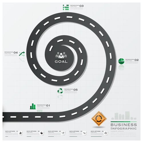 City street traffic Infographic elements vector 06 Traffic street infographic elements element city   