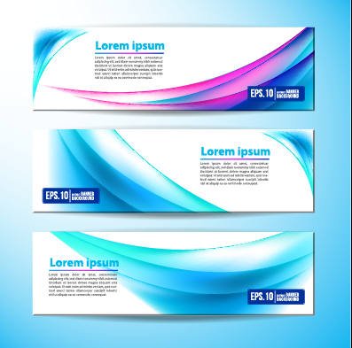 Colored wavy banner vector graphics 05 wavy vector graphics vector graphic colored banner   