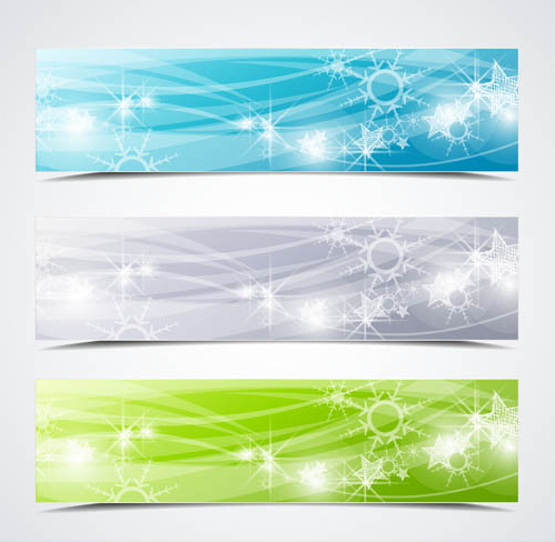 2016 Shiny Christmas Banners vector shiny christmas banners 2016   