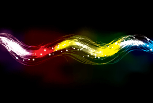 Set of Neon spectrum design vector background 01 spectrum neon   