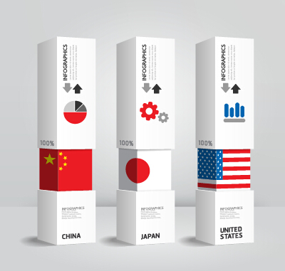 World flags with infographics design vector 07 world infographics infographic flags   