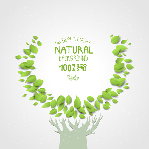 Eco natural style tree backgrounds vector 03 tree natural style natural backgrounds background   