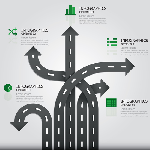 City street traffic Infographic elements vector 08 Traffic street infographic elements element   