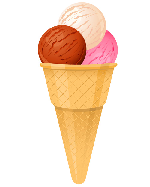 Colored Ice cream vector ice cream colored   