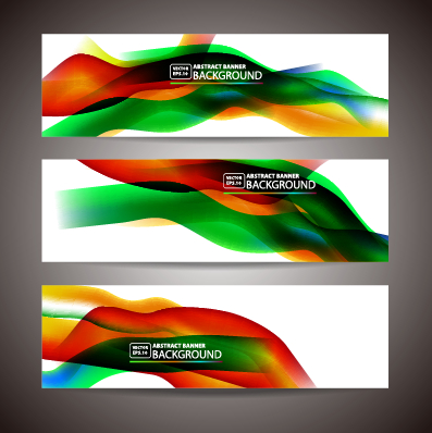 Colored wavy banner vector graphics 04 wavy vector graphics colored banner   