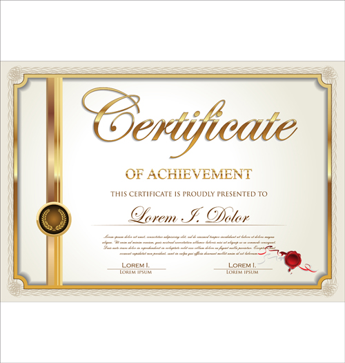 Exquisite certificate frames with template vector 01 template vector template frames exquisite certificate   