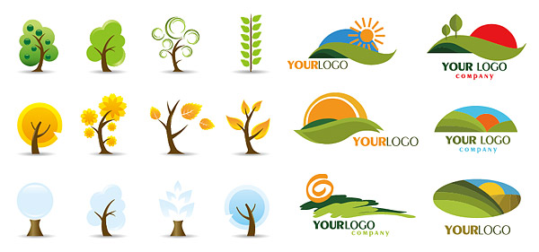 Icon and logo trees vector 94763 trees plants logo   